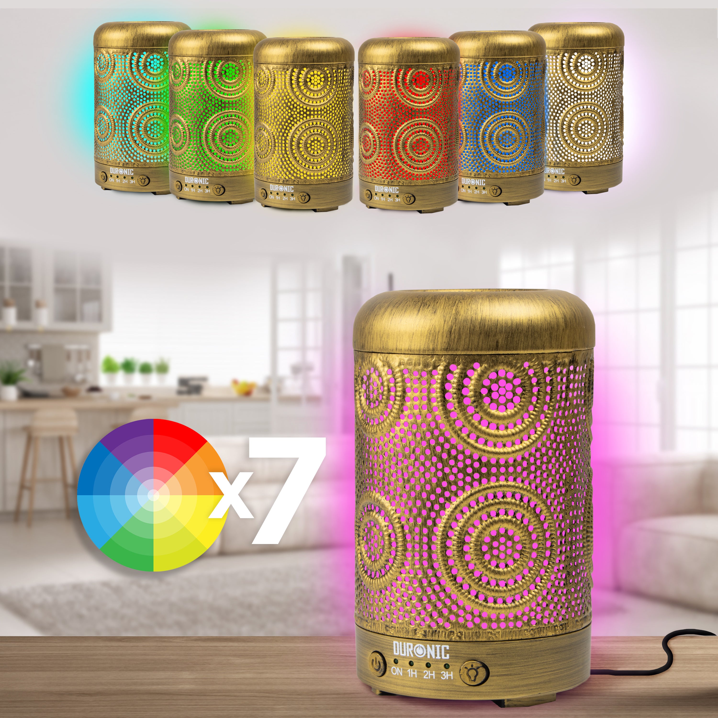 Duronic AD41 Aroma Diffuser LED mit 7 Farben