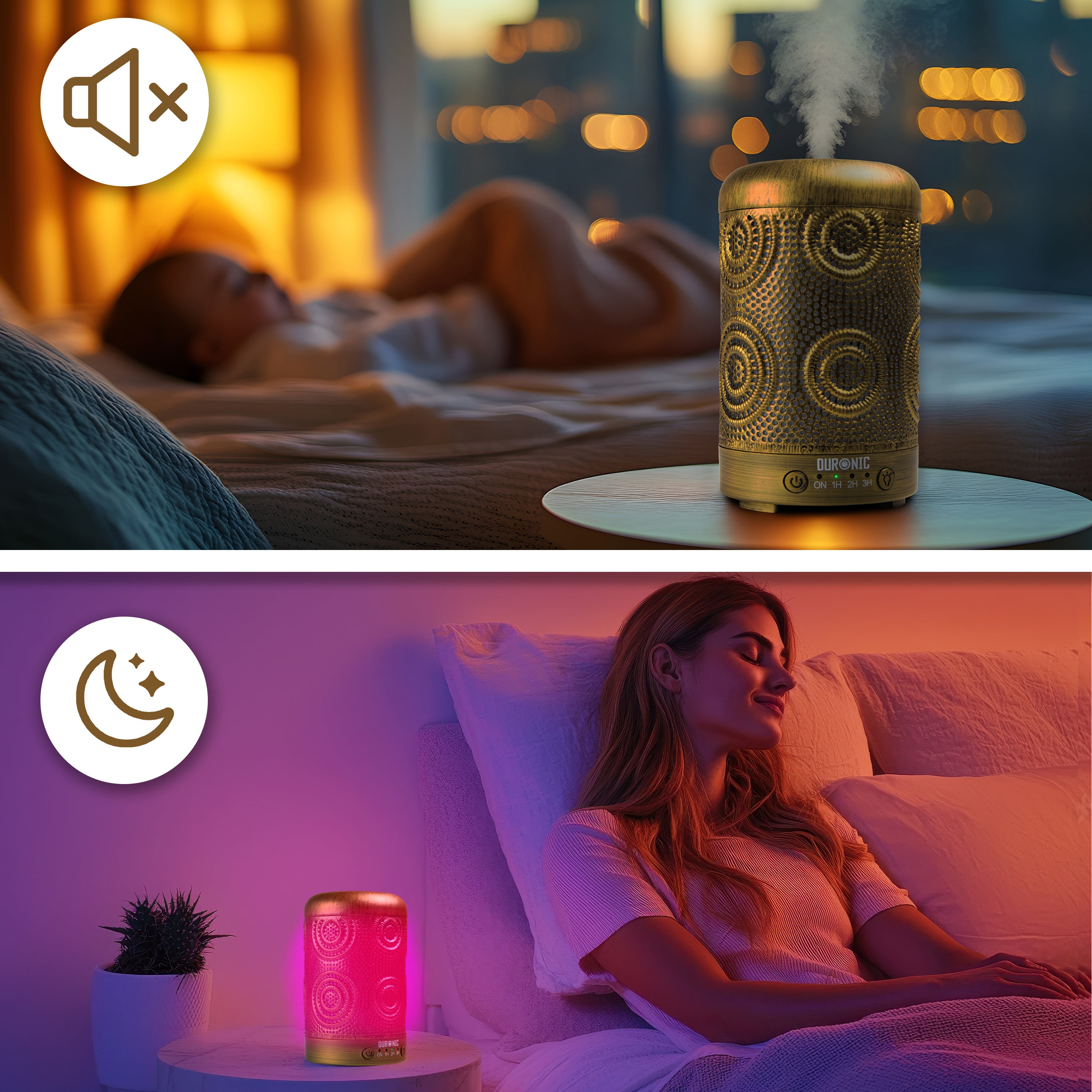 Duronic AD41 Aroma Diffuser Nachtlampe leiser Betrieb