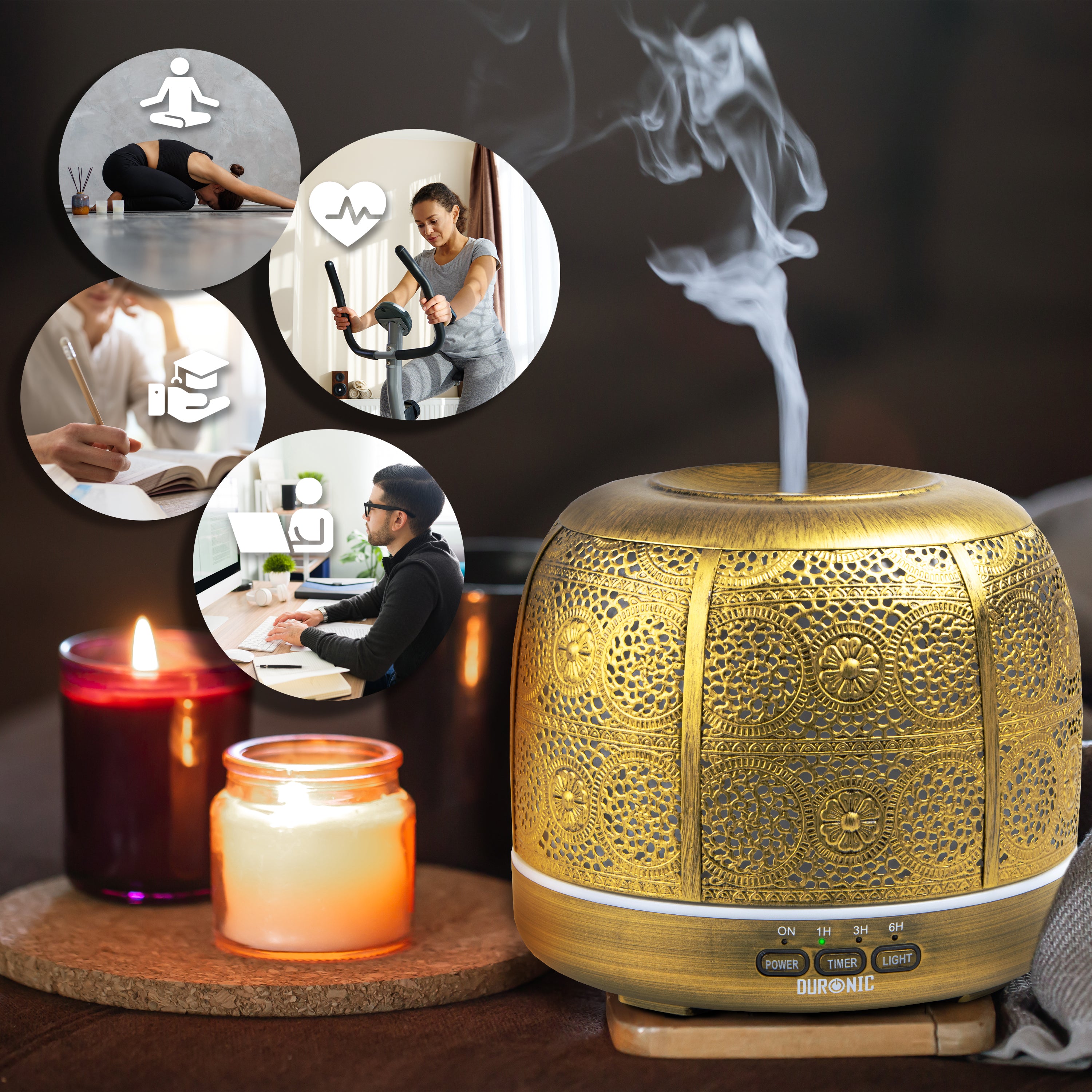 Duronic AD43 Aroma Diffuser Büro Lernen Yoga Fitness