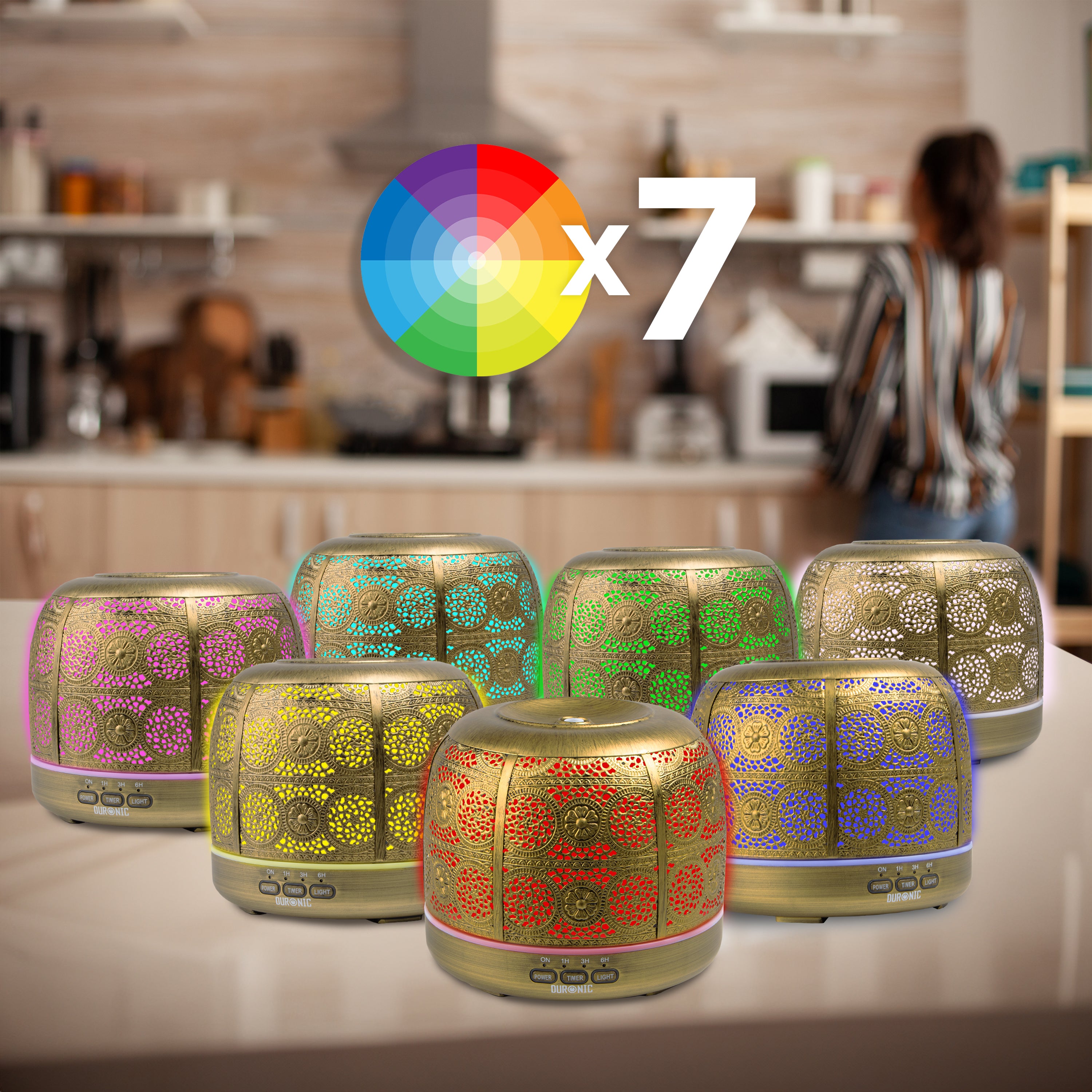 Duronic AD43 Aroma Diffuser LED mit 7 Farben