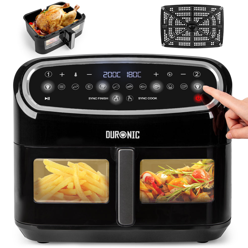 Duronic AF14 BK Heißluftfritteuse Frontansicht