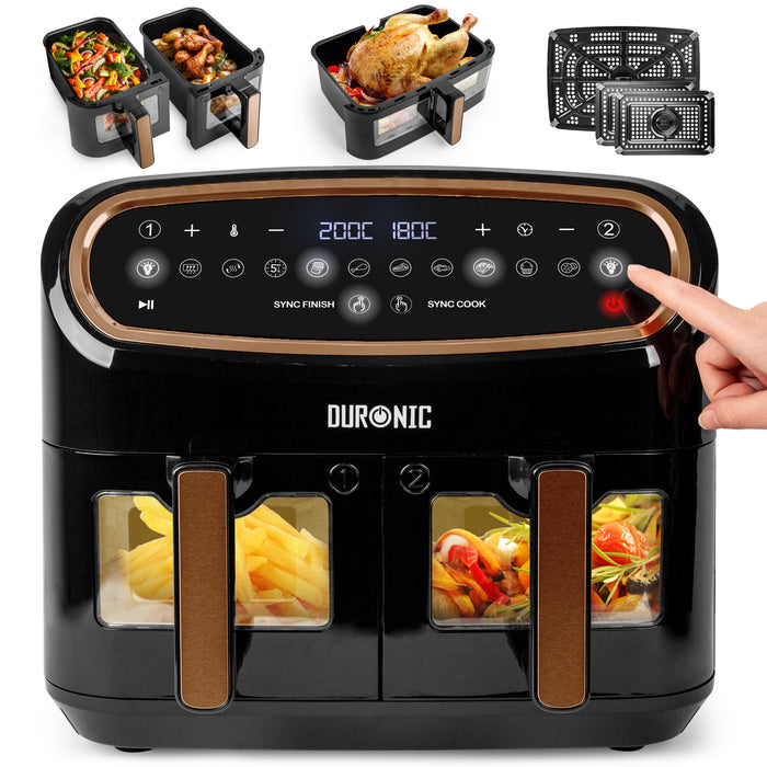Duronic AF34 BG Heißluftfritteuse Frontansicht