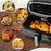 Duronic AFL2 Silikonform Serviervorschlag Gemüse Chicken Nuggets Steak Pommes Bacon