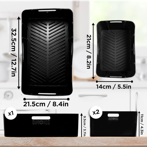 Duronic AFL3 Silikonformen 3er Set Maße