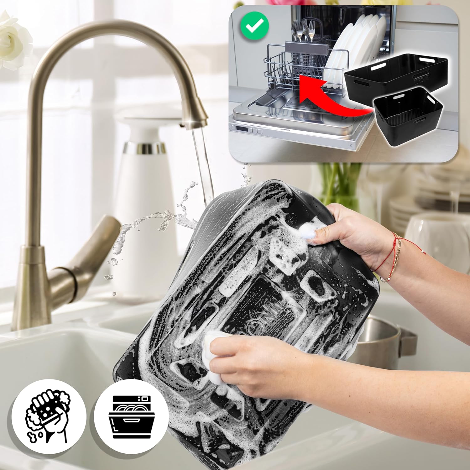 Duronic AFL3 Silikonformen 3er Set leicht zu reinigen Handwäsche Spülmaschine