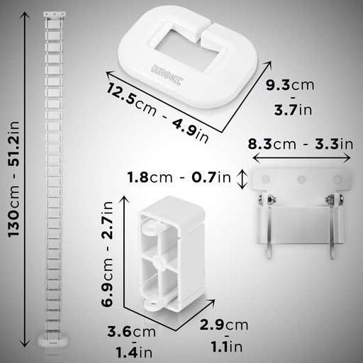 Duronic CM1DM WE Kabelkanal Maße