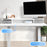 Duronic DD2 WE Schreibtischerhöhung für Monitore Anwendungsbeispiel mit TT120 Tischplatte und TM51 oder TM61 Tischgestell