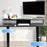 Duronic DD3 BK Schreibtischerhöhung für Monitore Anwendungsbeispiel mit TT120 Tischplatte und TM51 oder TM61 Tischgestell