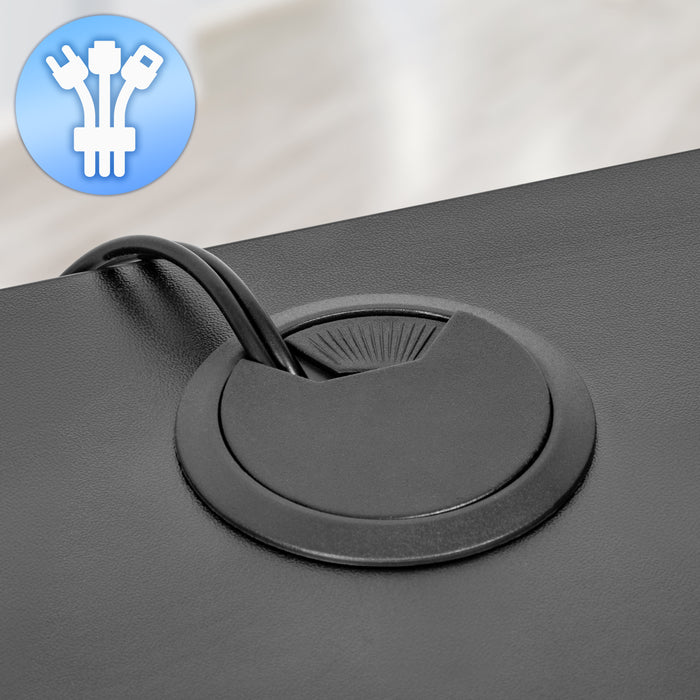 Duronic DD3 BK Schreibtischerhöhung für Monitore Kabelöffnung