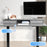 Duronic DD3 GY Schreibtischerhöhung für Monitore Anwendungsbeispiel mit TT120 Tischplatte und TM51 oder TM61 Tischgestell