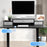 Duronic DD4 BK Schreibtischerhöhung für Monitore Anwendungsbeispiel mit TT120 Tischplatte und TM51 oder TM61 Tischgestell