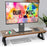 Duronic DM06-1 AO Monitor und Zubehör auf dem Ständer und Tastatur und Maus darunter