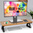 Duronic DM06-1 AW Monitor und Zubehör auf dem Ständer und Tastatur und Maus darunter