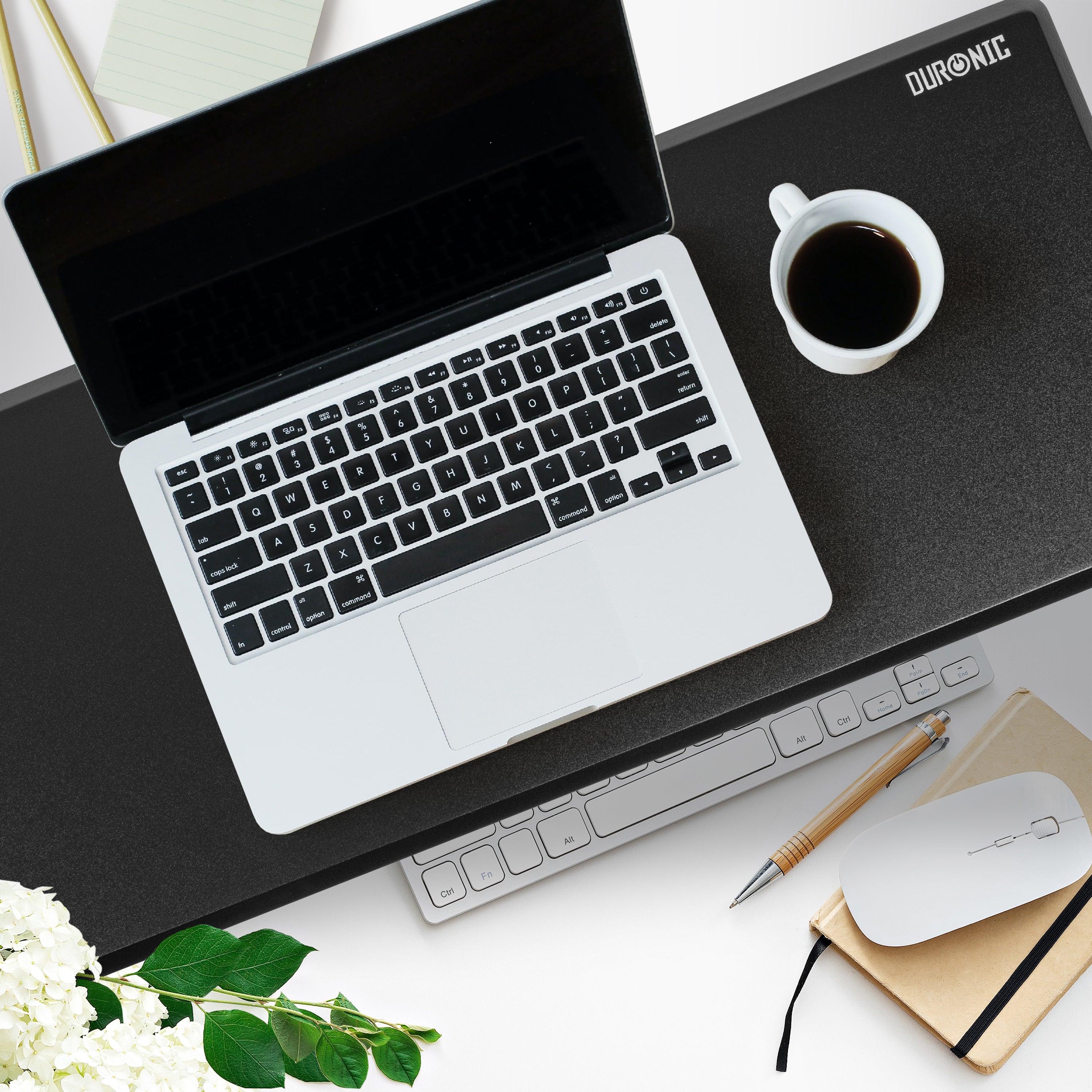 Duronic DM06-2 BK Monitorständer Laptop und Tastatur