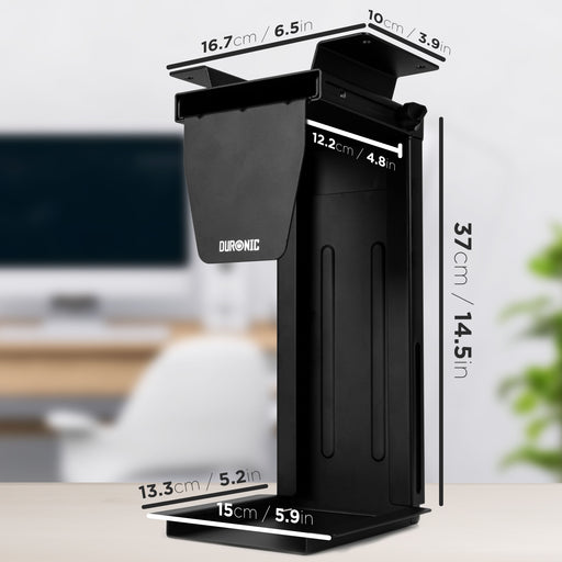 Duronic DMHD1 PC Halterung Maße
