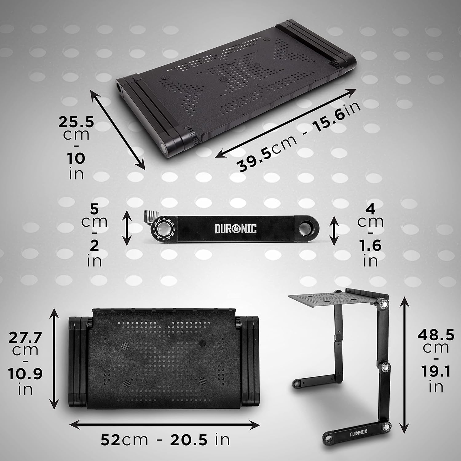 Duronic DML121 Laptopständer Maße