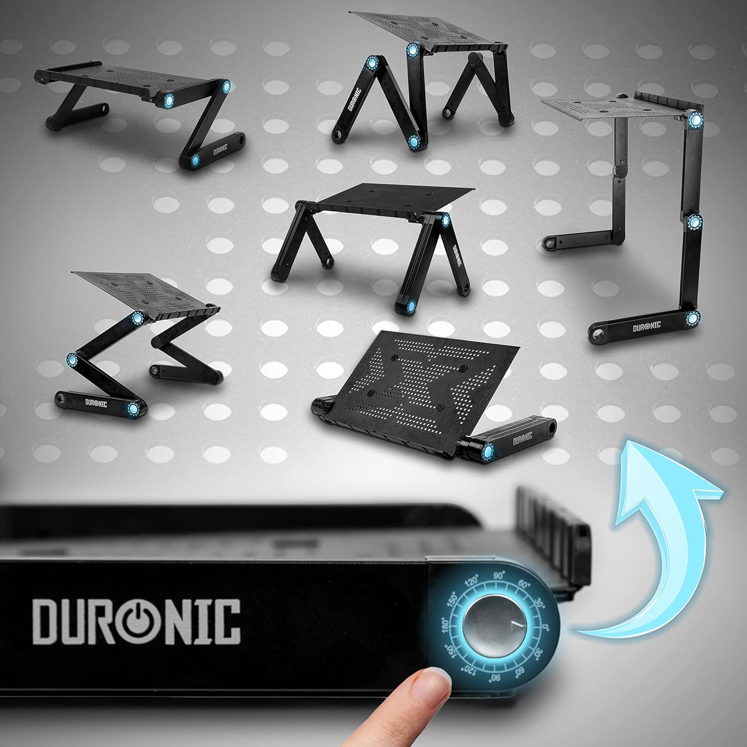 Duronic DML121 Laptopständer individuell einstellbare Höhe und Neigungswinkel