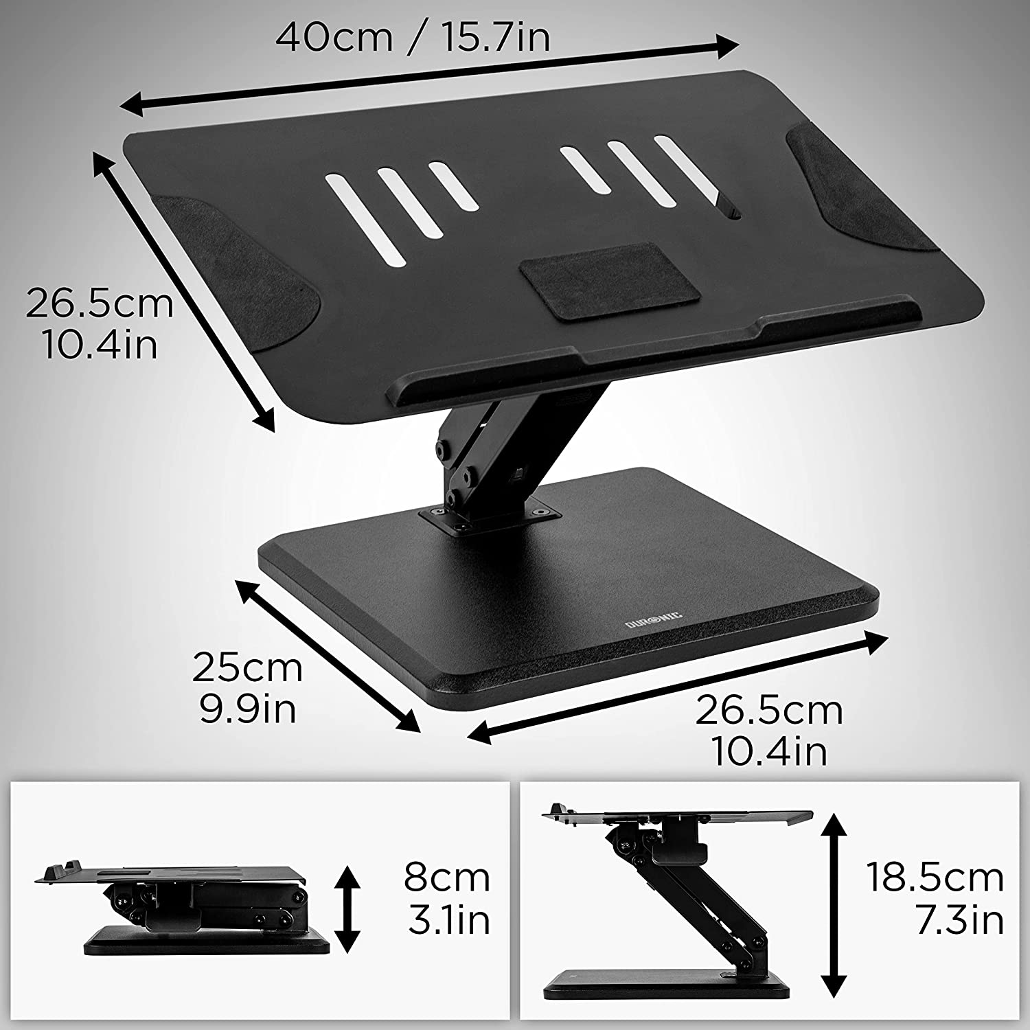 Duronic DML125 Laptopständer Maße
