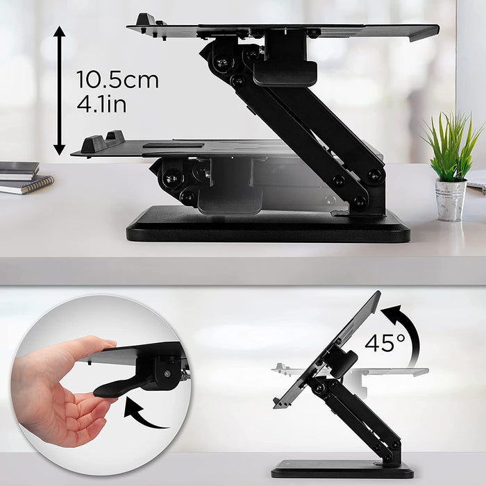 Duronic DML125 Laptopständer individuell einstellbare Höhe und Neigungswinkel