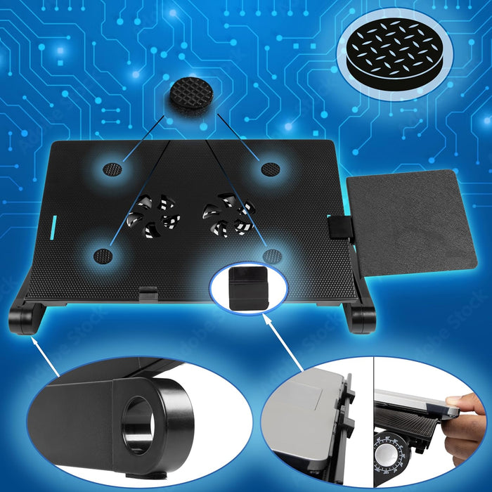 Duronic DML141 Laptopständer Antirutsch Pads Hohe Kante für festen Laptop Halt