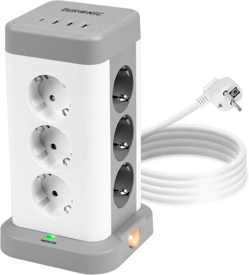 Duronic ET12C Steckdosenwürfel Frontansicht