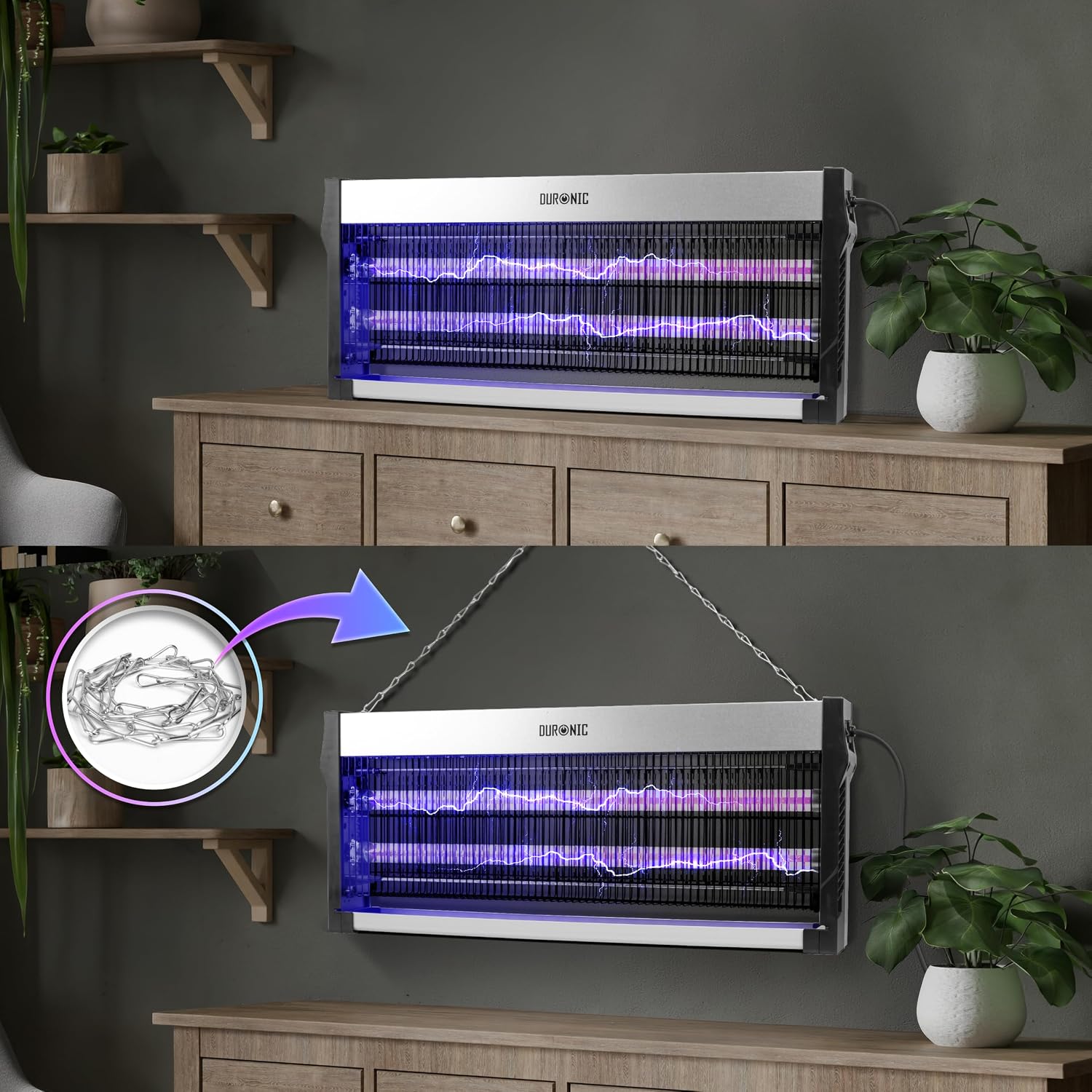 Duronic FK2X10 Insektenvernichter stehend oder hängend