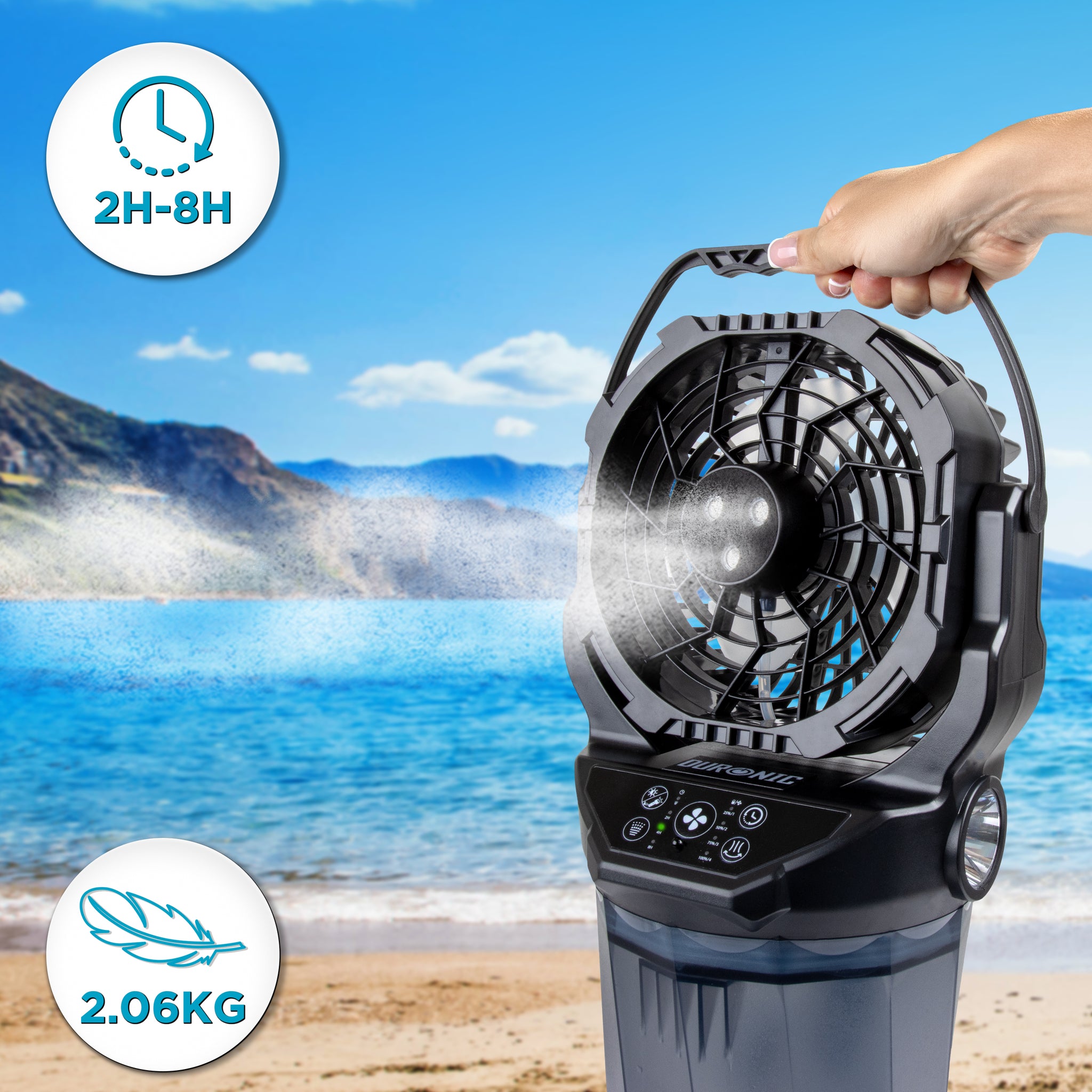 Duronic FM6 Ventilator Timer bis 8 tunden und 2kg Gewicht