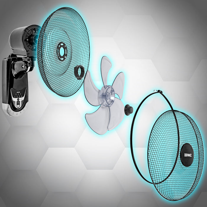 Duronic FN55 BK Wandventilator Einzelteile