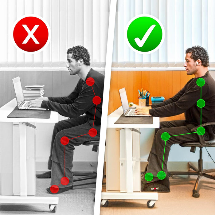 Duronic FT05 Fußstütze Verbesserung der Sitzposition bessere Ergonomie