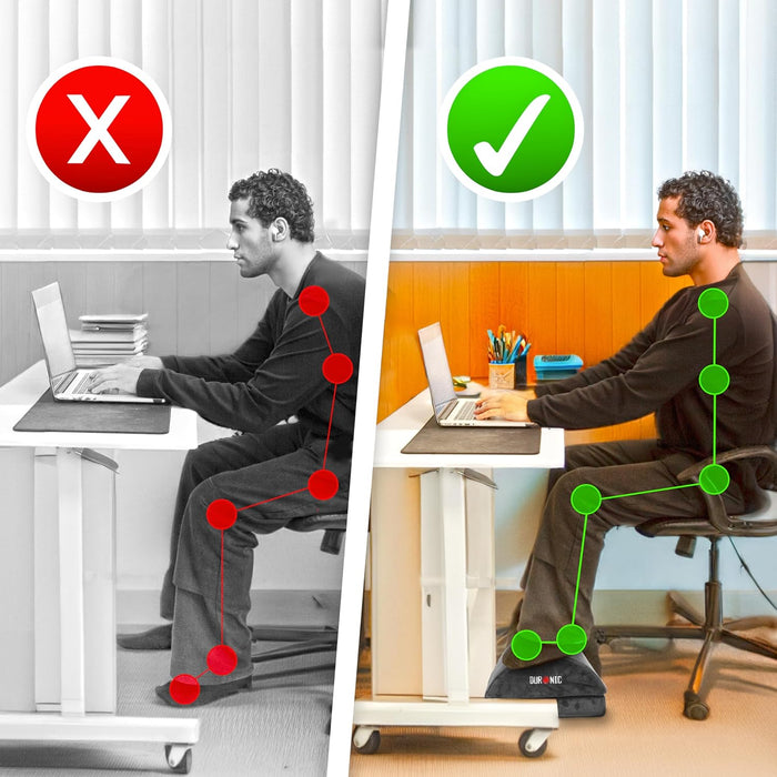 Duronic FT06 Fußstütze Verbesserung der Sitzposition bessere Ergonomie