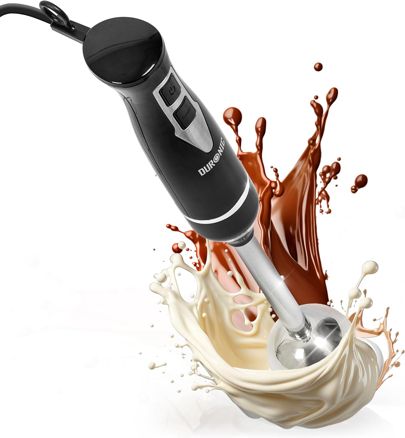 Duronic HB35B Handmixer Pürierstab Frontansicht