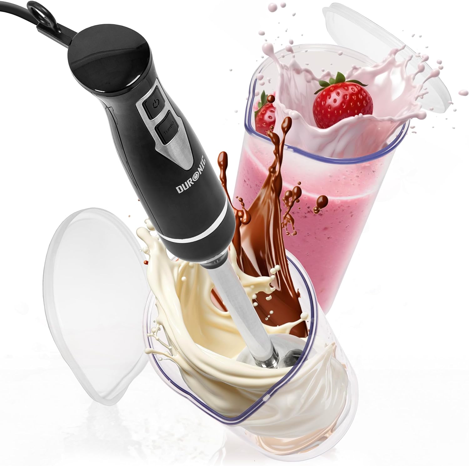 Duronic HB35C Handmixer Pürierstab Frontansicht