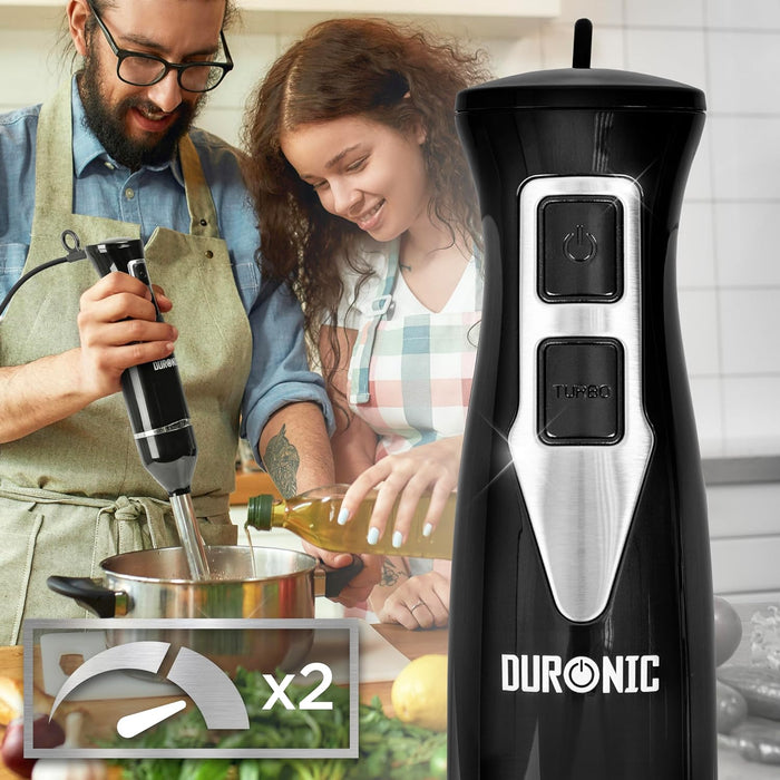 Duronic HB35C Handmixer Pürierstab pürieren mixen zwei Geschwindigkeitsstufen 