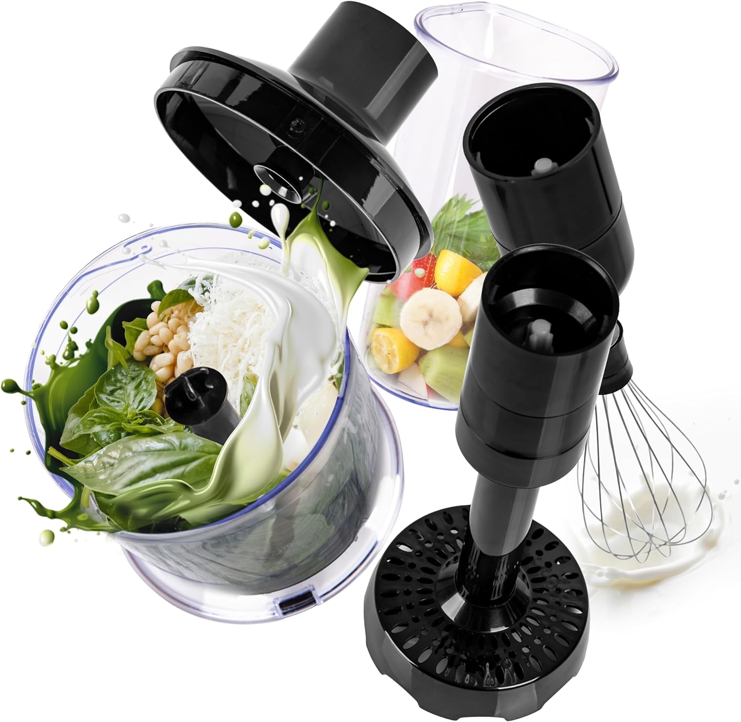 Duronic HBA35 Handmixer Pürierstab Zubehör Frontansicht