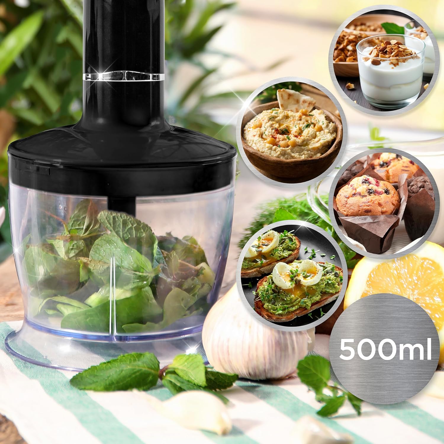 Duronic HBA35 Handmixer Pürierstab Zubehör Hecksler Zerkleinerer 