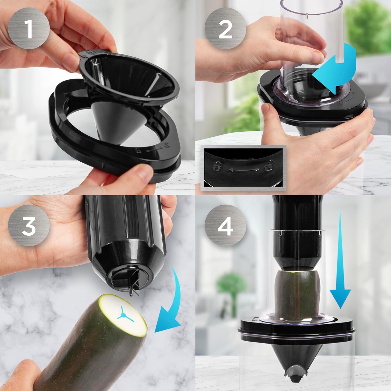 Duronic HBS35 Handmixer Pürierstab Zubehör Installation für Gurkenschneider