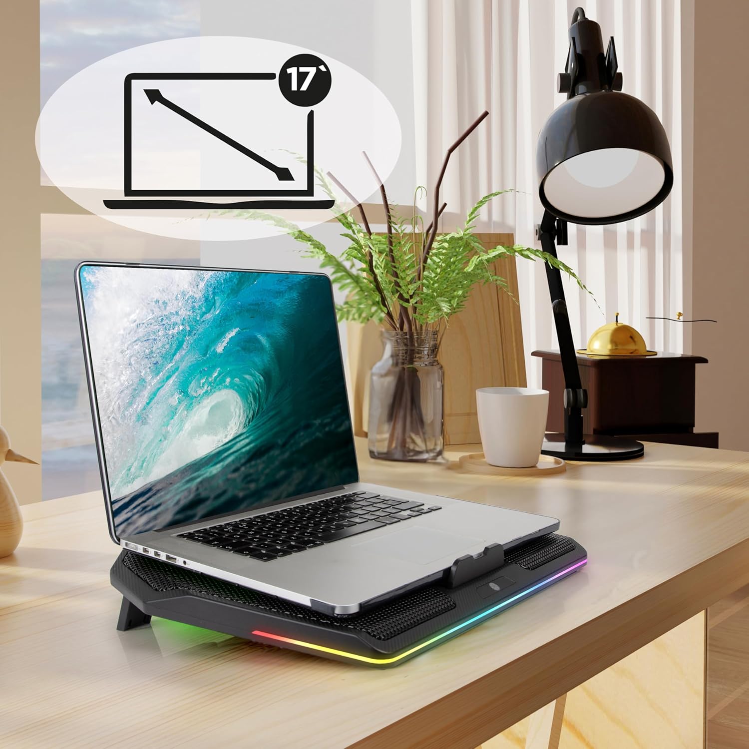 Duronic LC4 Laptopkühler Laptops bis 17 Zoll