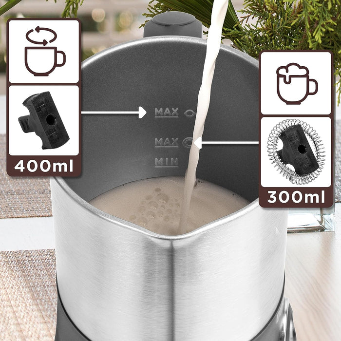 Duronic MF300 Milchaufschäumer Maximal Füllung für Rühren und Schäumen