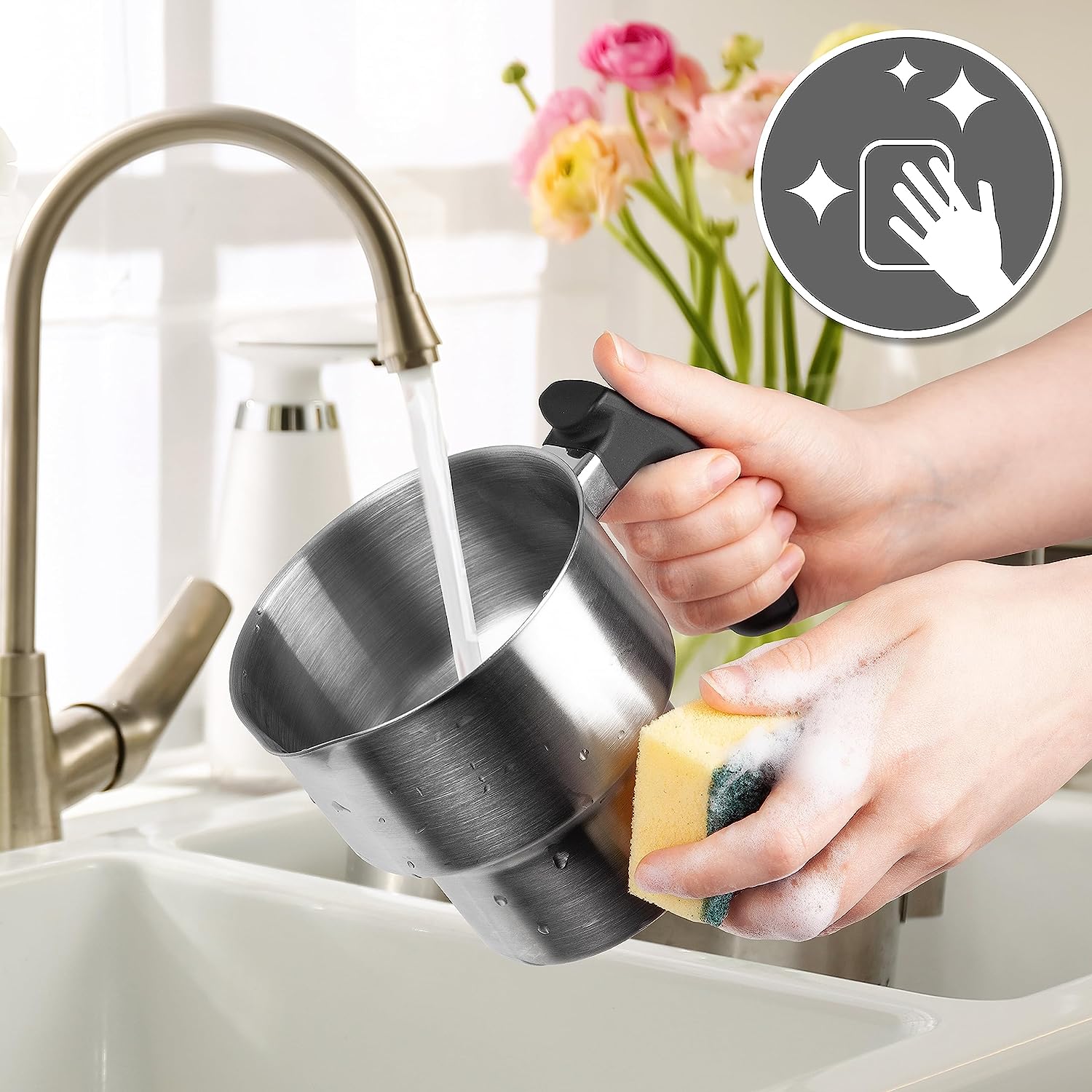 Duronic MF500 WE Milchaufschäumer leicht zu reinigen
