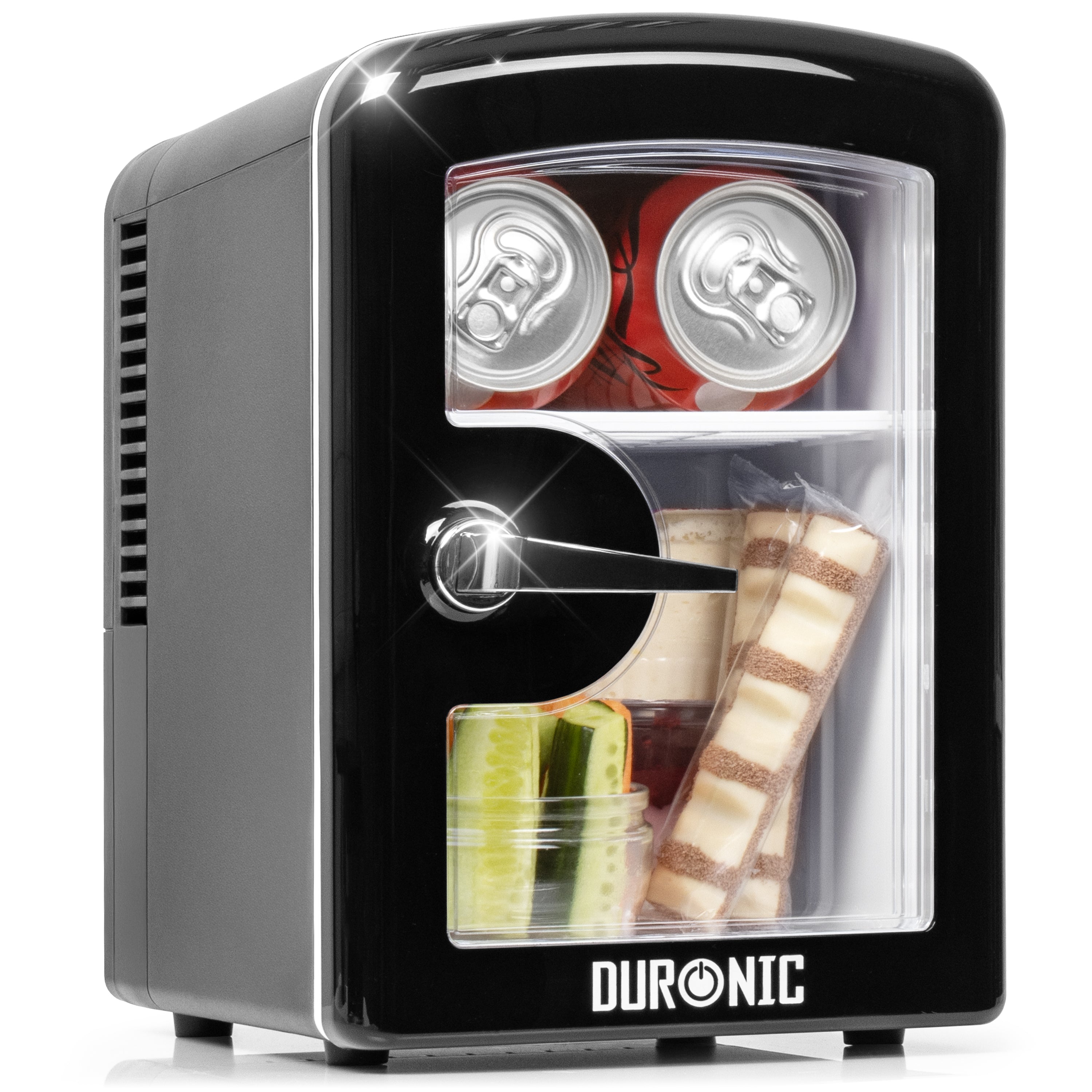 Duronic MFW4 BK Mini Kühlschrank Frontansicht