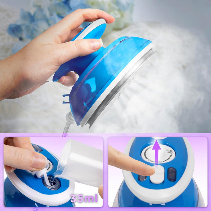 Duronic SI3 BE Reisebügeleisen Dampffunktion Wassertank Kapazität 35ml