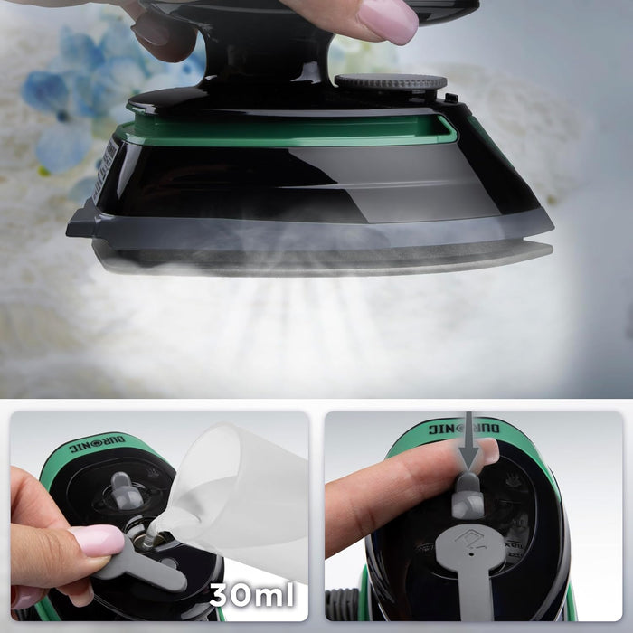 Duronic SI4 BG Reisebügeleisen Dampf Wassertank Dampfbügeleisen