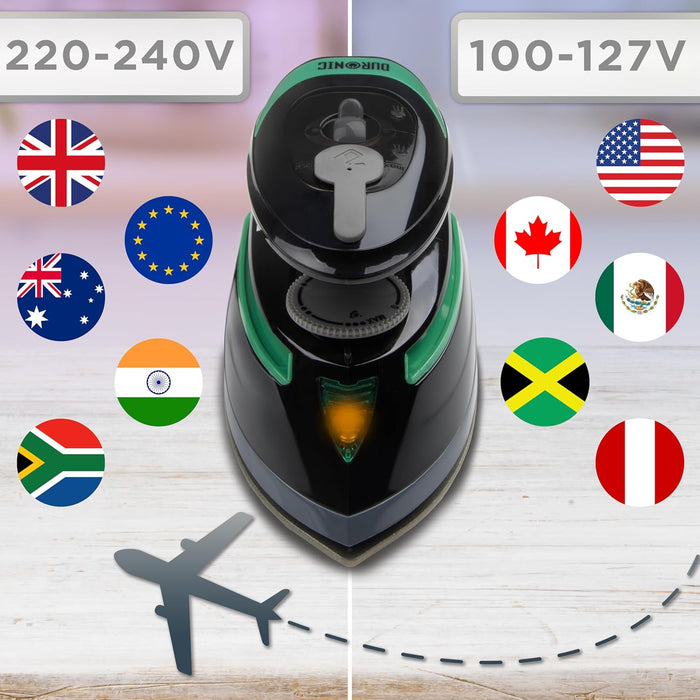 Duronic SI4 BG Reisebügeleisen Internationale Spannung