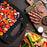 Duronic SM60SP Grillplatten Draufsicht mit Gemüse