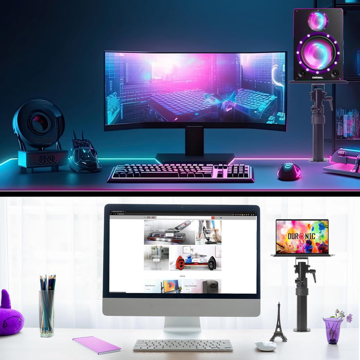 Duronic SPS15 Lautsprecherständer PC Computer Gaming Setup