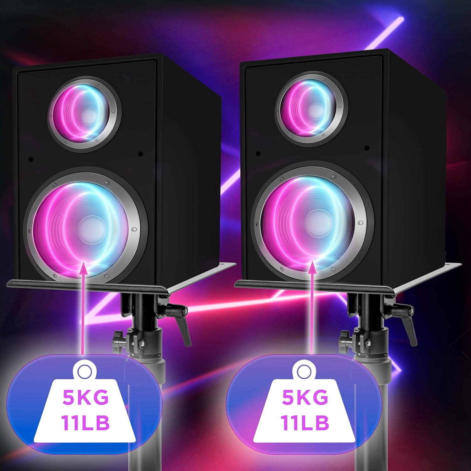 Duronic SPS25 Lautsprecherständer Tragekapazität