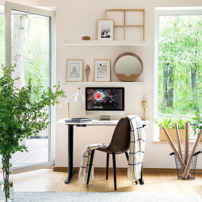 Duronic TM51 BK Tischgestell Beispielbild am Fenster