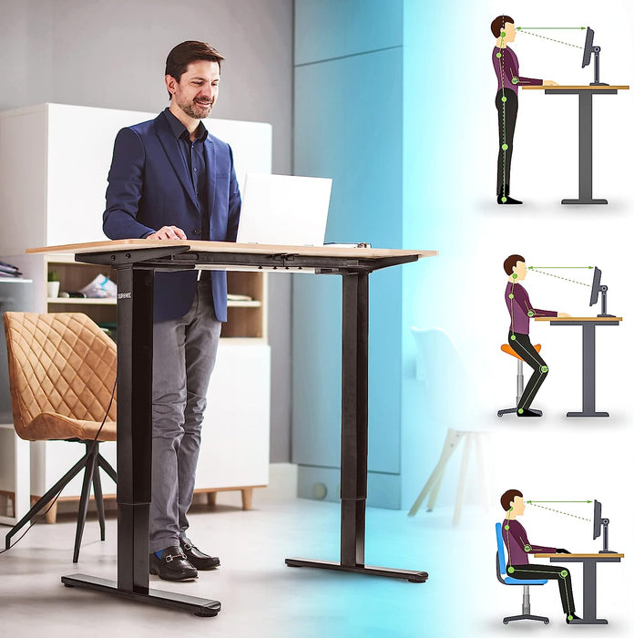 Duronic TM61 BK Tischgestell Arbeiten im Stehen optimale Höhenanpassung