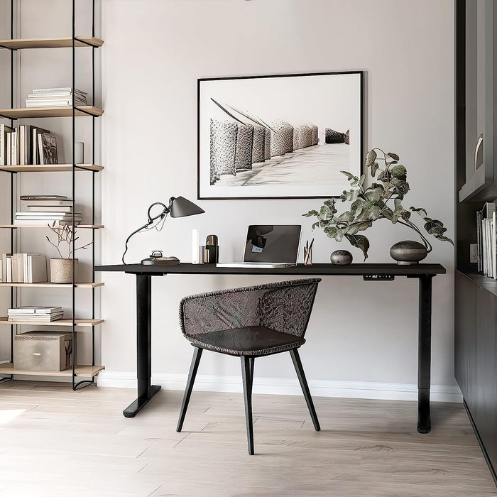 Duronic TM61 BK Tischgestell Beispielbild im Wohnzimmer