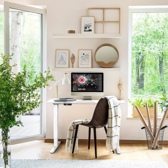Duronic TM61 WE Tischgestell Beispielbild am Fenster